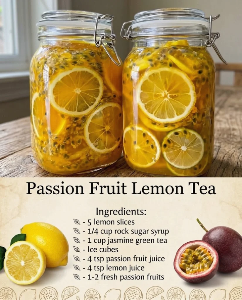 Passion Fruit Lemon Tea Recipe