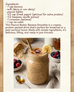 Protein-Packed Butter Banana Smoothies