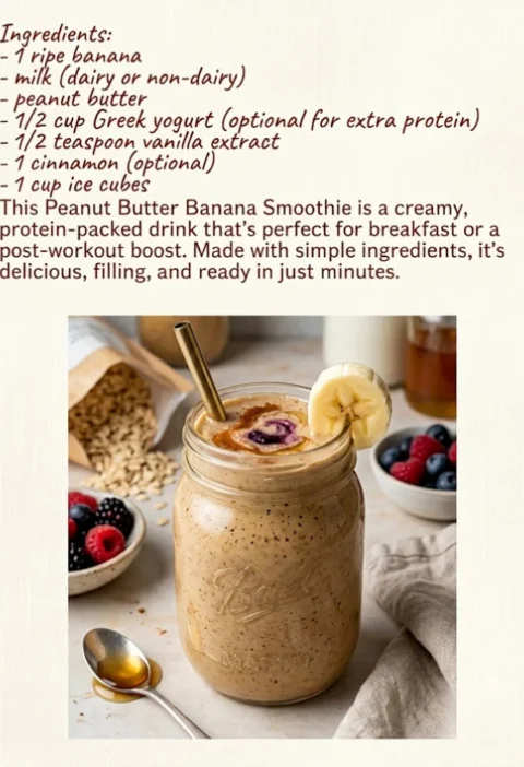 Protein-Packed Butter Banana Smoothies