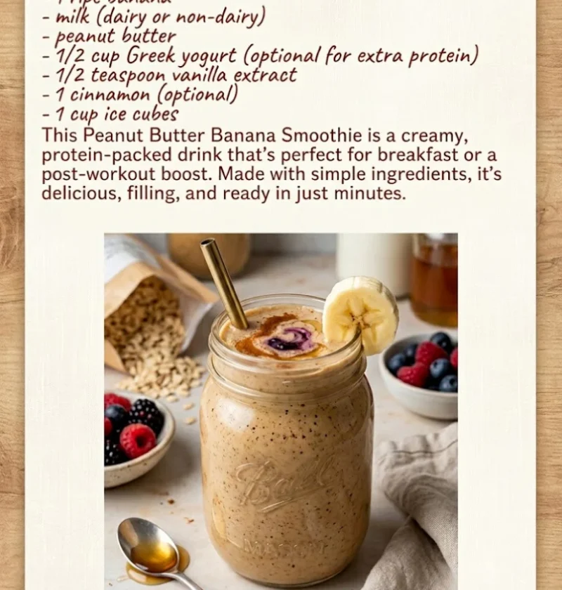 Protein-Packed Butter Banana Smoothies