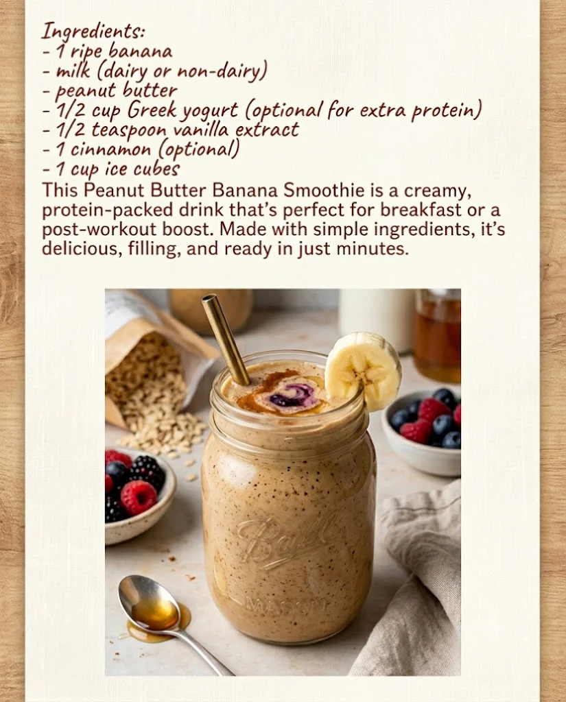 Protein-Packed Butter Banana Smoothies