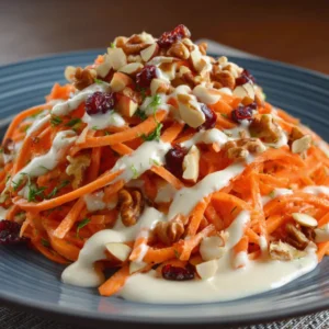 Quick & Easy Apple Carrot Salad with Creamy Dressing