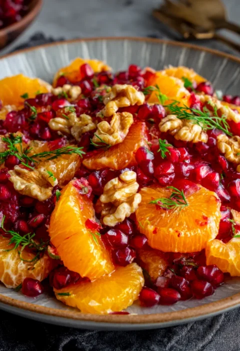 Refreshing Orange and Pomegranate Salad