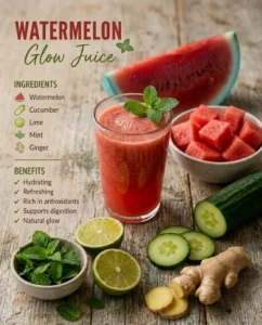 Refreshing Watermelon Glow Juice