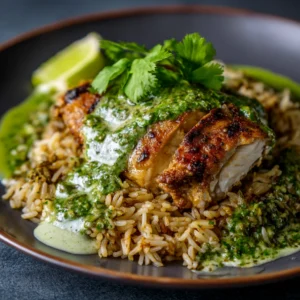 Salsa Verde Chicken and Rice