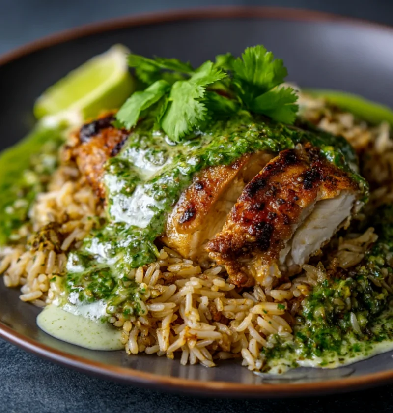 Salsa Verde Chicken and Rice