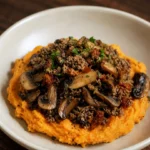 Hot Honey Beef & Sweet Potato Boat