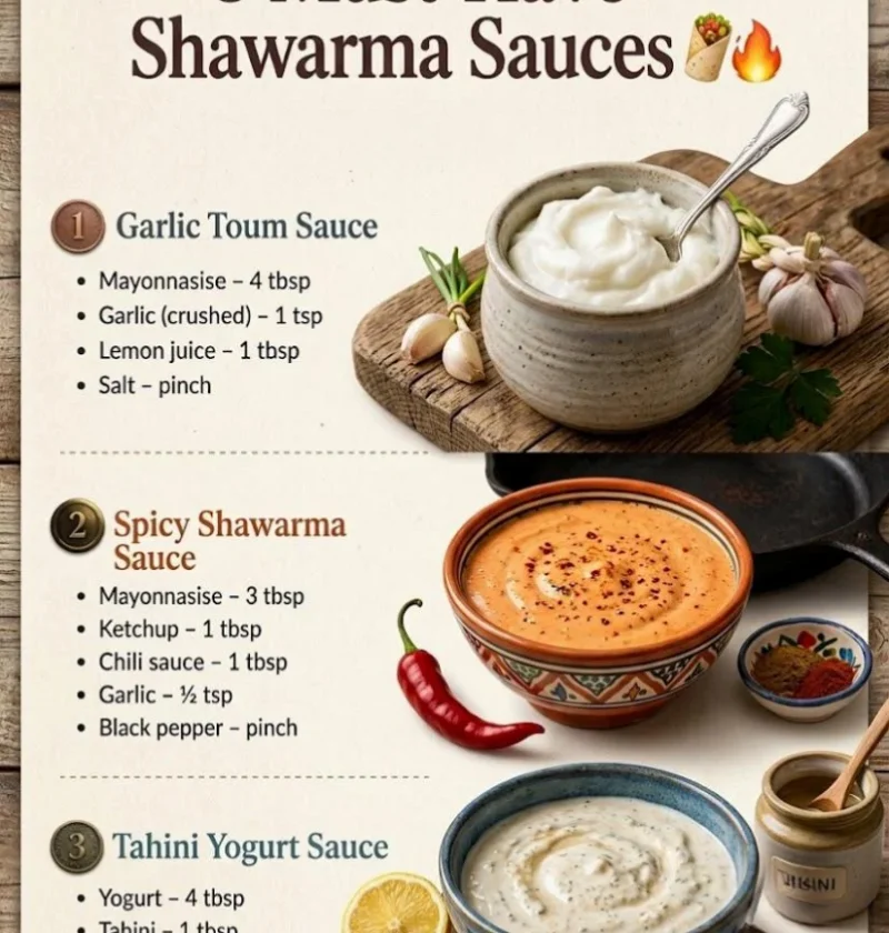 shawarma sauces
