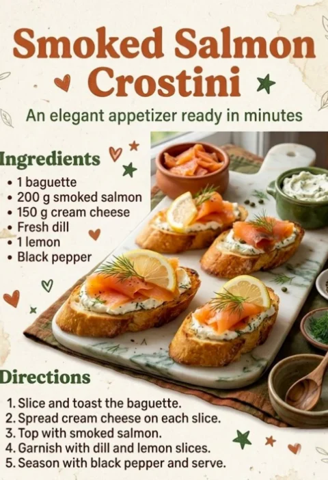 Smoked Salmon Crostini