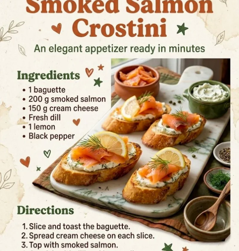 Smoked Salmon Crostini