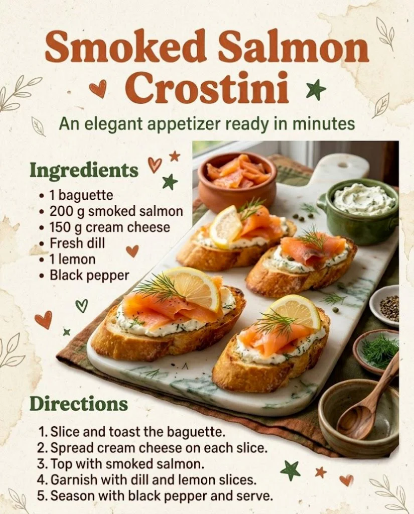 Smoked Salmon Crostini
