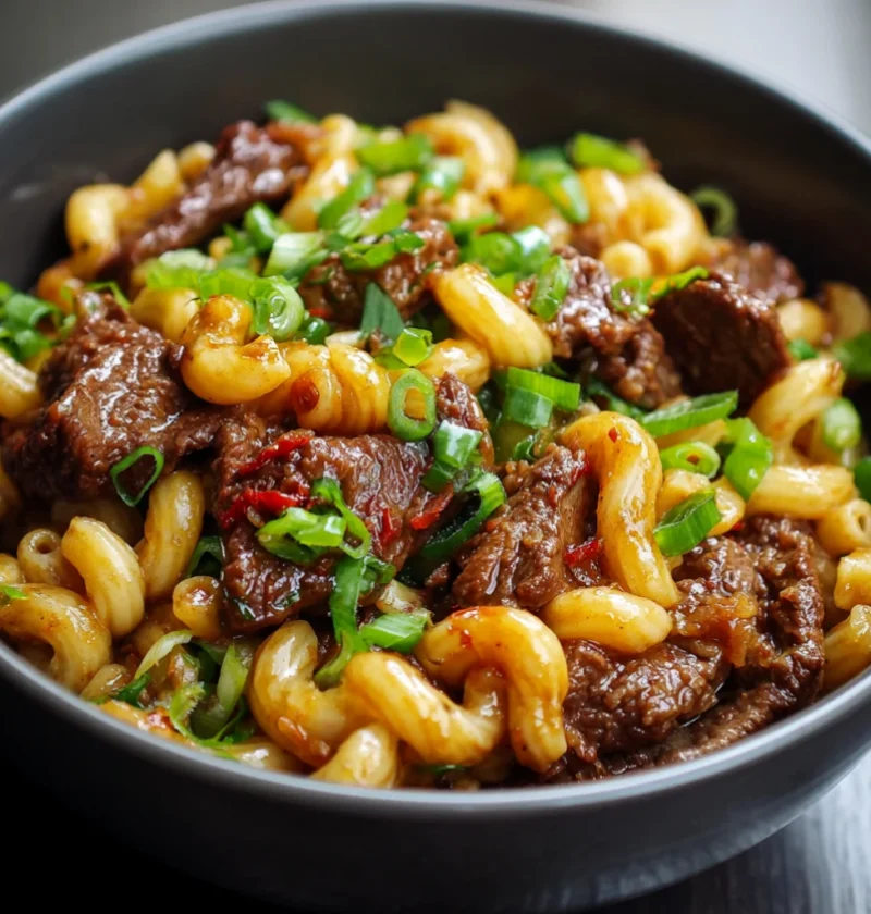 Stir Fried Beef Macaroni