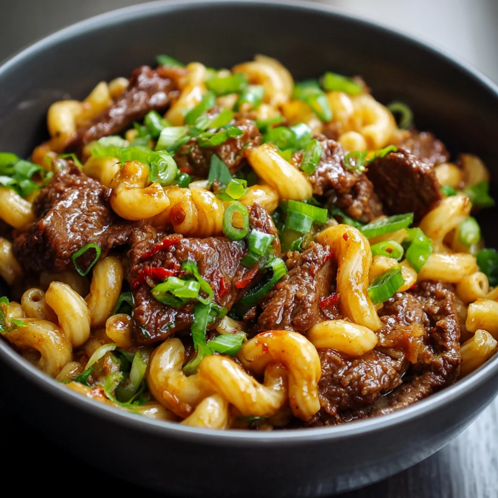 Stir Fried Beef Macaroni