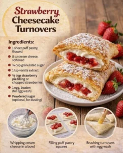 Strawberry Cheesecake Turnovers Recipe