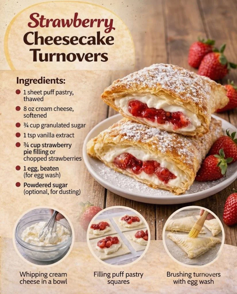 Strawberry Cheesecake Turnovers