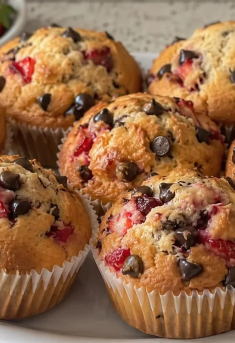 Strawberry Chocolate Chips Muffins