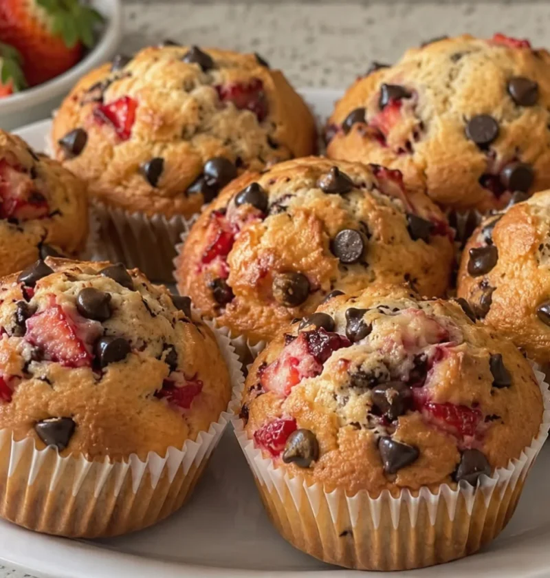 Strawberry Chocolate Chips Muffins