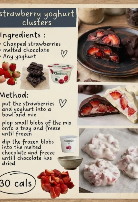 strawberry yoghurt cluster