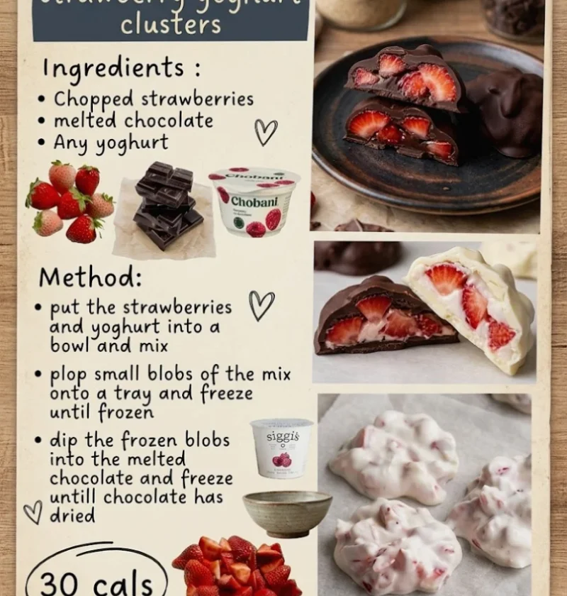 strawberry yoghurt cluster