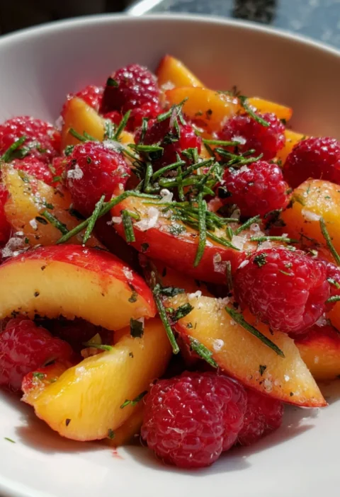 summer peach salad