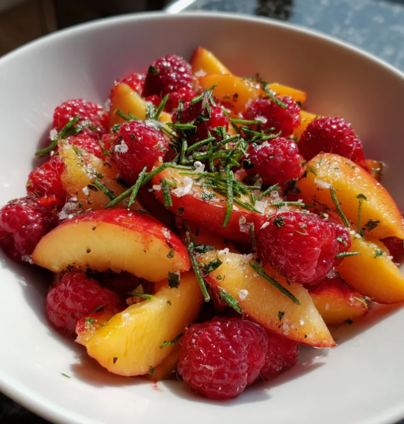 summer peach salad