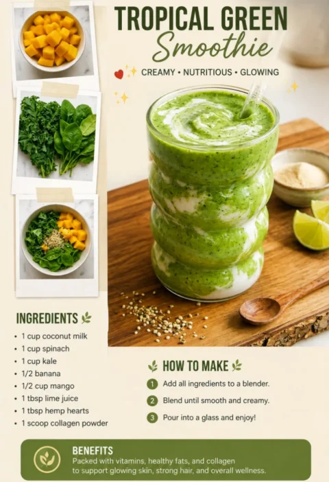 Tropical green smoothie