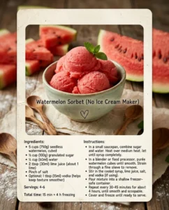 Watermelon Sorbet: Perfect Summer Dessert