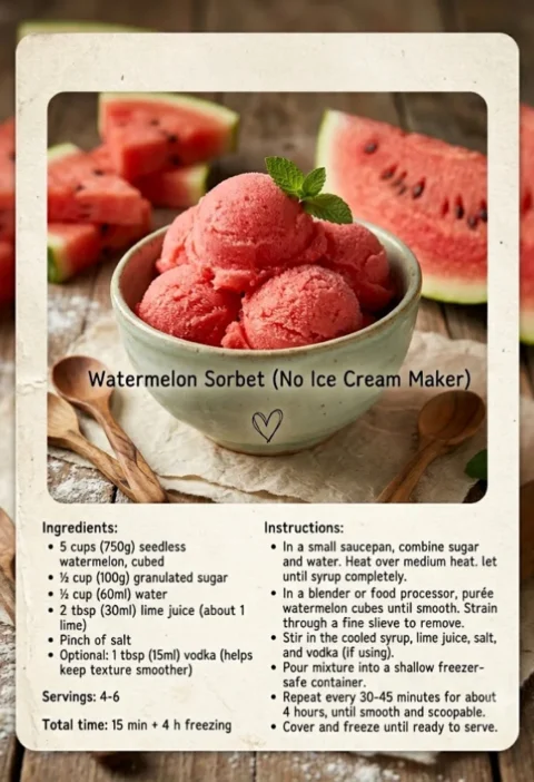 Watermelon Sorbet