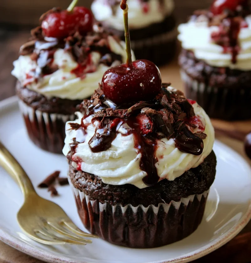 black forest cupcakes