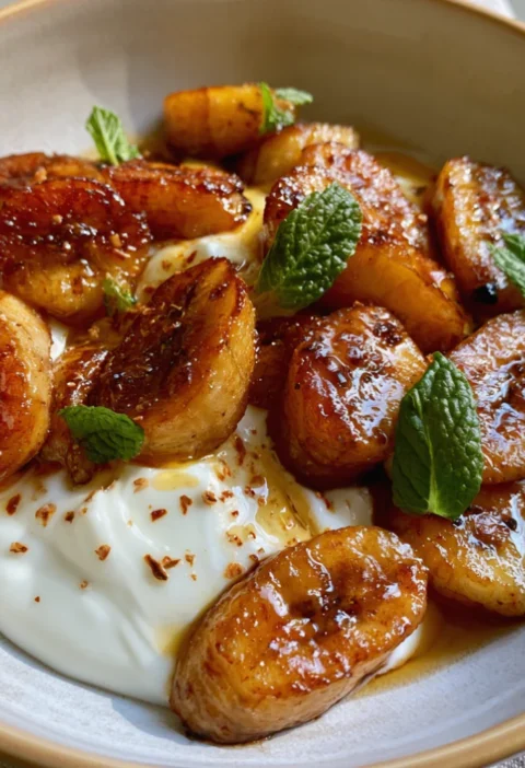 Caramelized Bananas And Greek Yogurt
