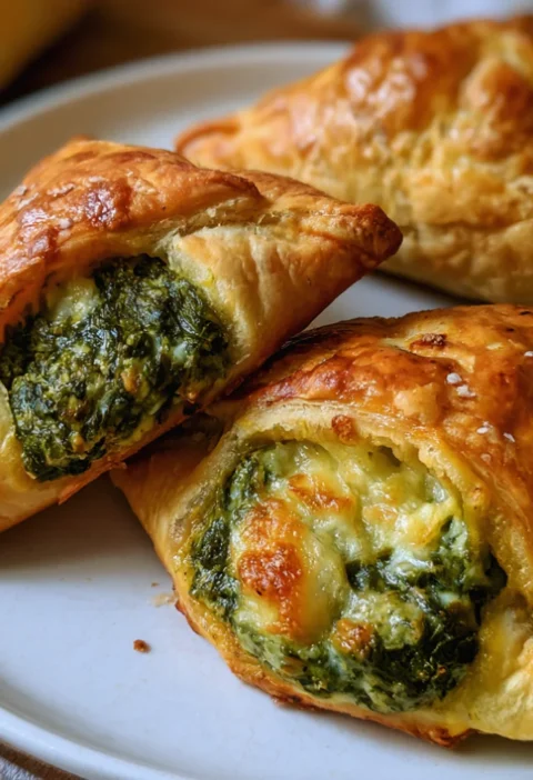 Cheesy Spinach Stuffed Pastry
