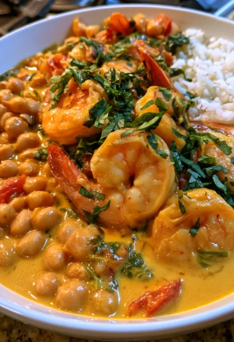 Coconut Thai shrimp curry