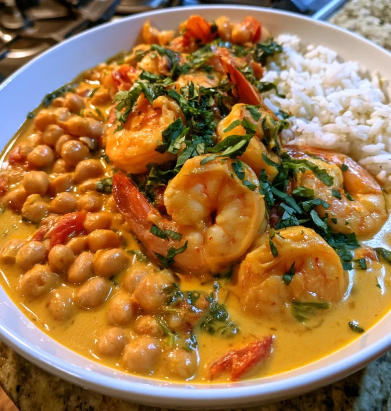 Coconut Thai shrimp curry