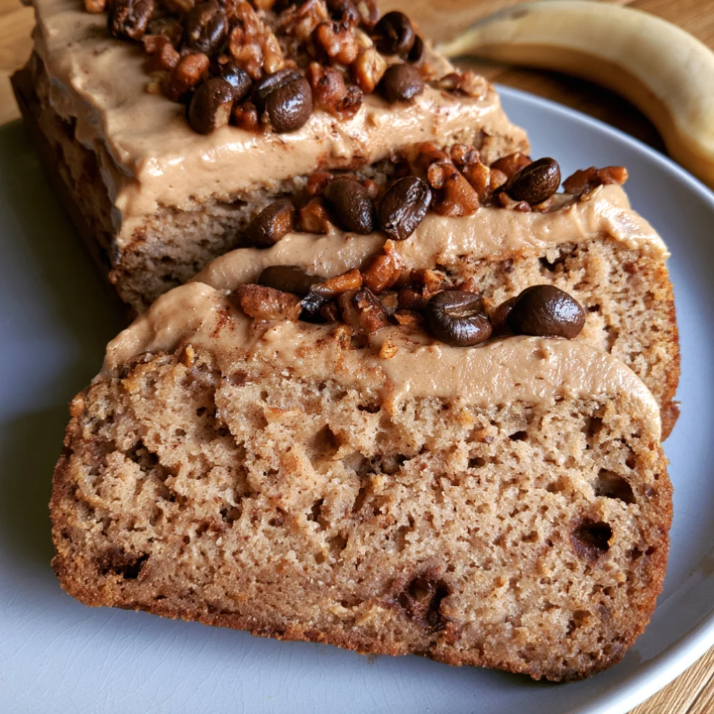 Delicious Coffee Banana Bread With Espresso Frosting