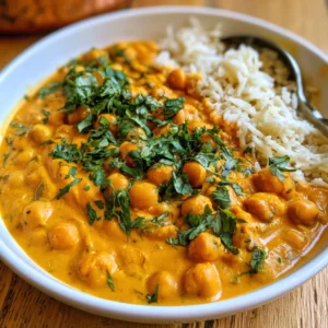 Creamy Chickpea Curry Recipe Ready in 30 Min