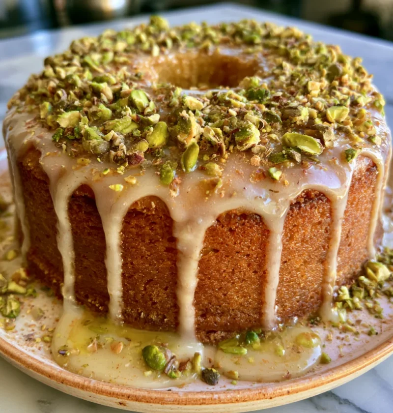 Flourless Lemon Pistachio Cake