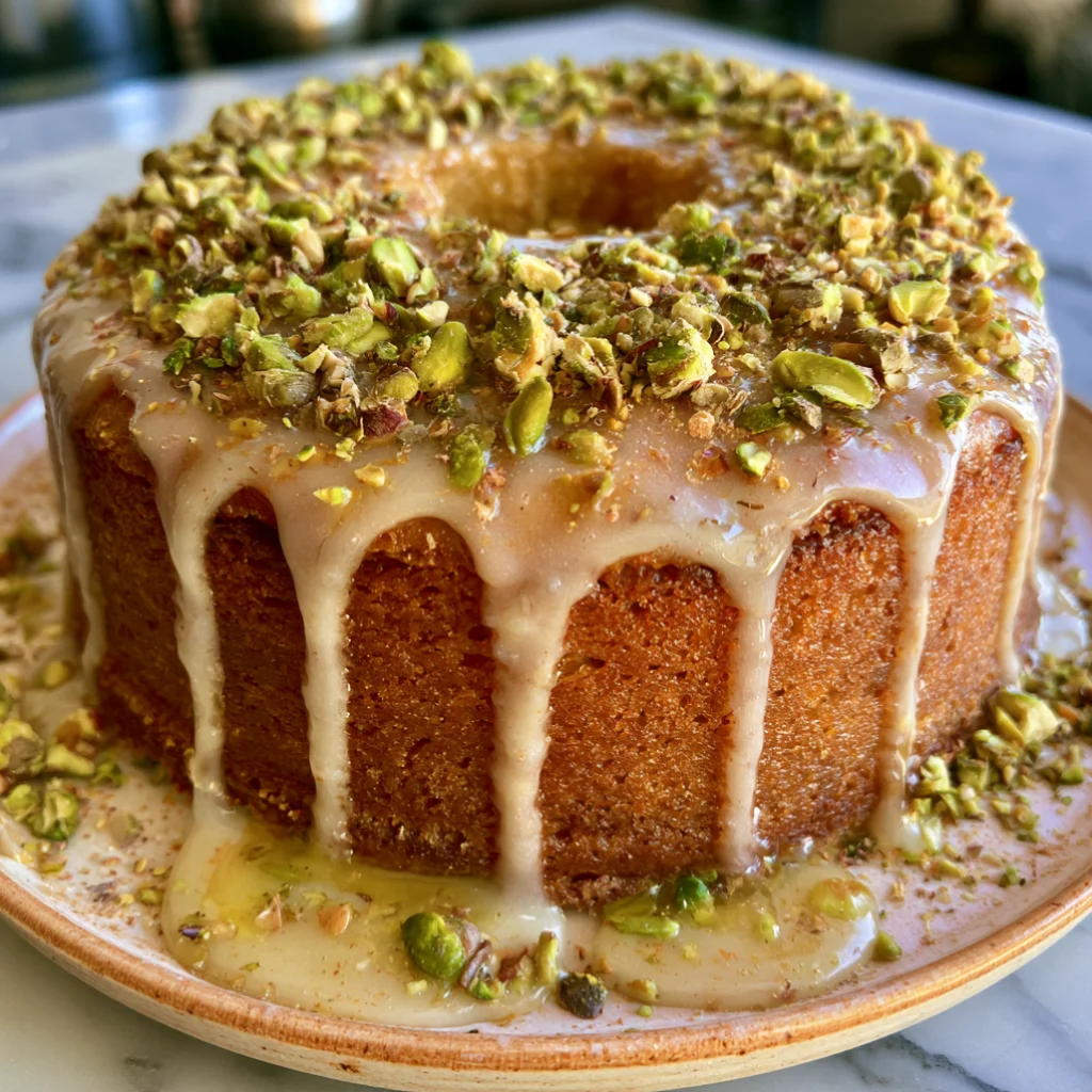 Flourless Lemon Pistachio Cake