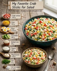 Fresh Crab Stick Salad