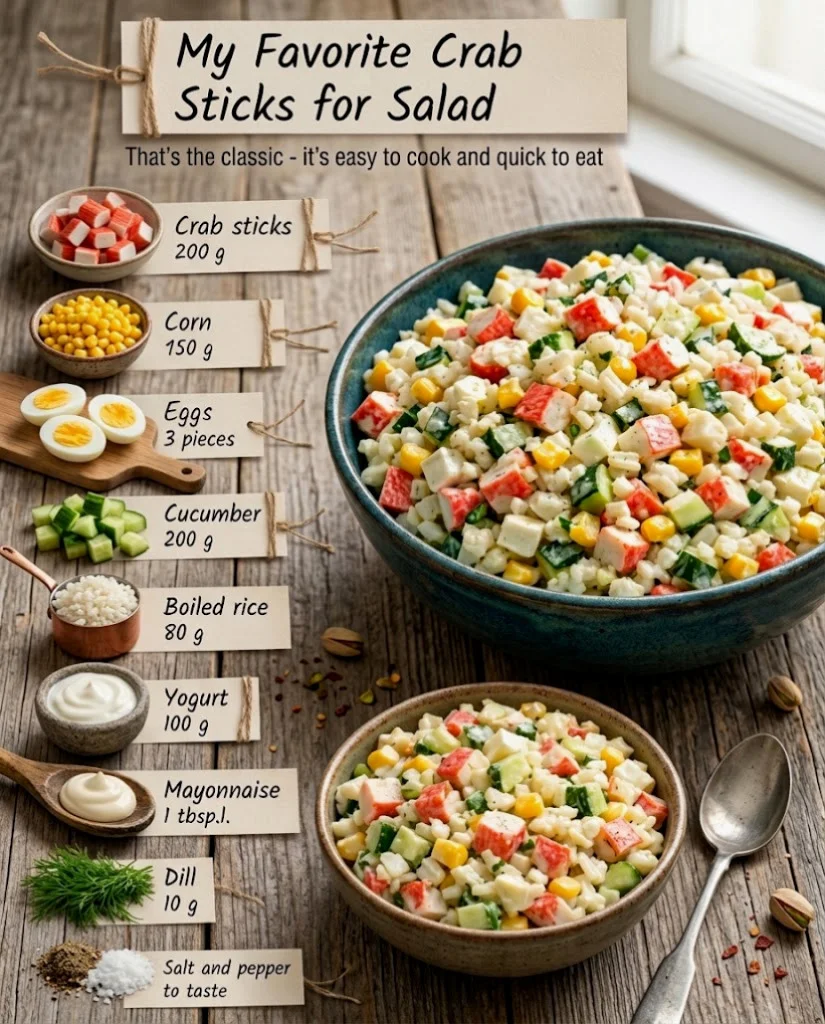 Fresh Crab Stick Salad
