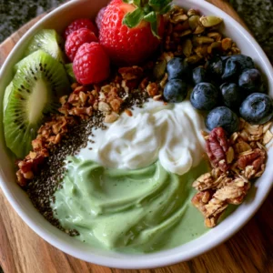 Greek Yogurt With Green Matcha Bowl