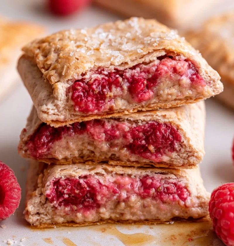 Healthy Raspberry Protein Pop Tarts
