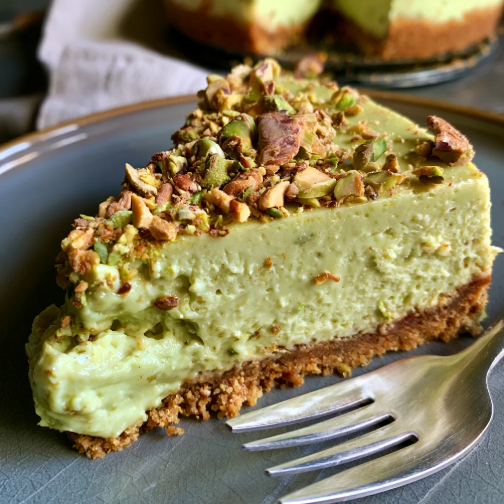 Luxurious Pistachio Cheesecake