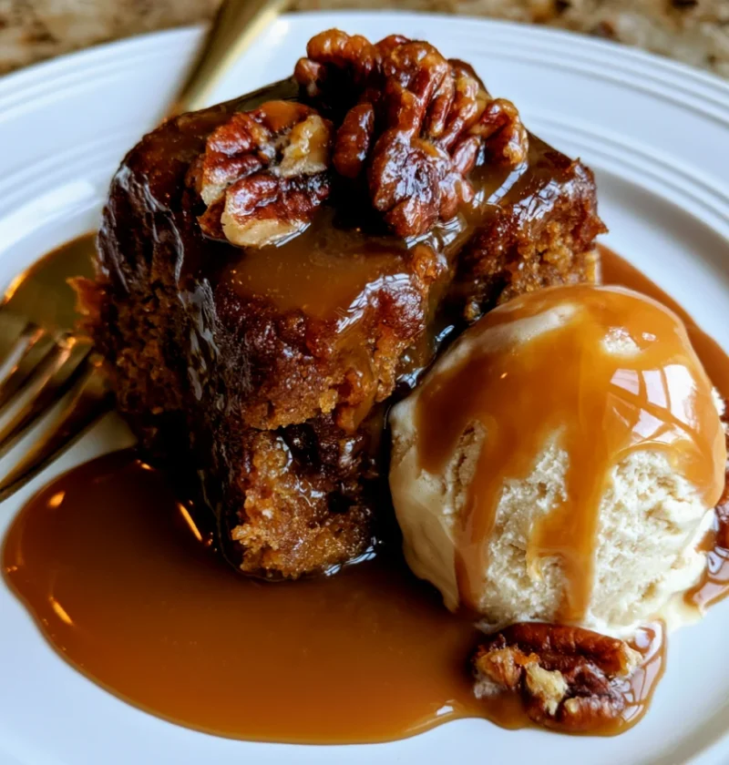 Sweet Butter Pecan Sticky Toffee Pudding