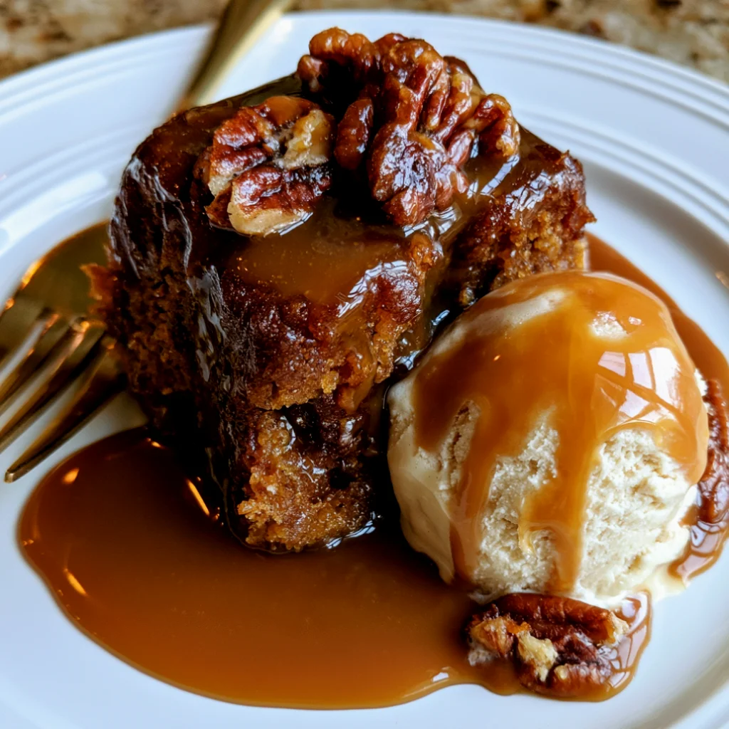 Sweet Butter Pecan Sticky Toffee Pudding
