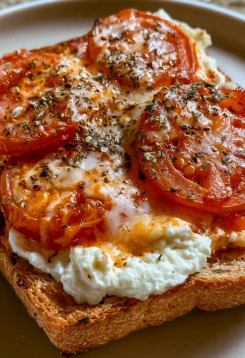5-Minute Cottage Cheese Pizza Toast