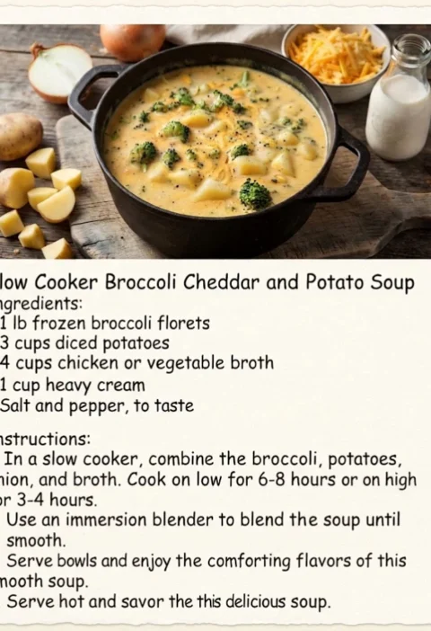 Broccoli And Potato Cheddar Soup