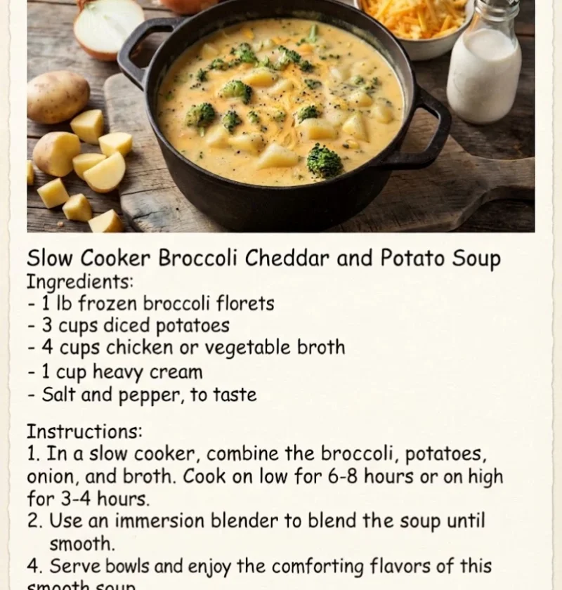 Broccoli And Potato Cheddar Soup