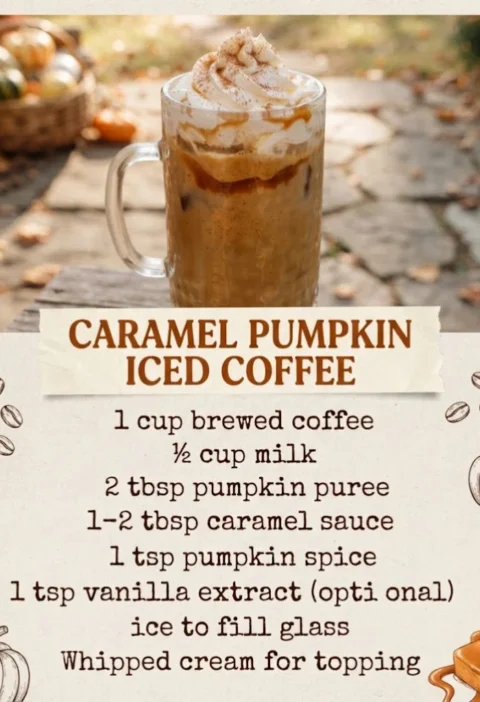 Caramel Pumpkin Ice Coffee