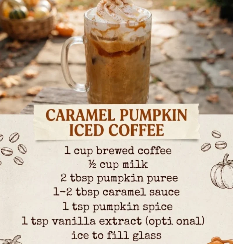 Caramel Pumpkin Ice Coffee