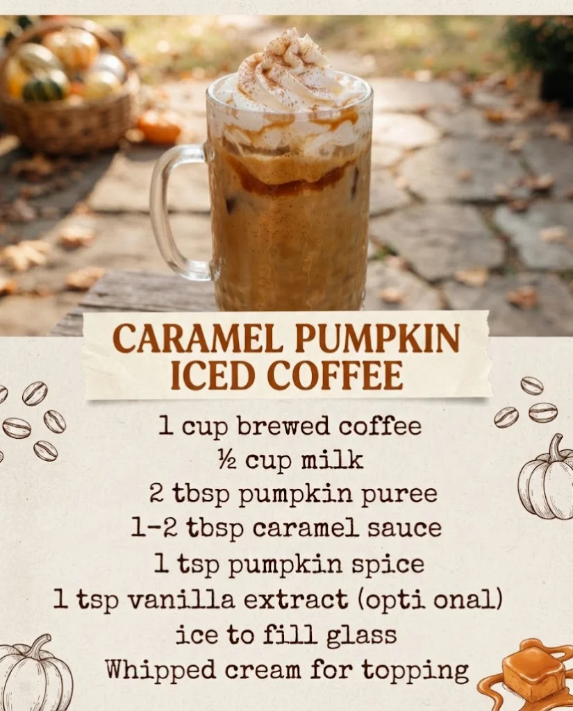 Caramel Pumpkin Ice Coffee
